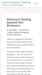 Mobile Screenshot of learnseleniumtesting.com