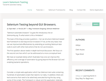 Tablet Screenshot of learnseleniumtesting.com